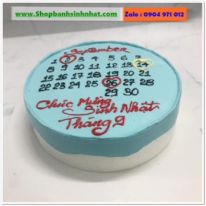 Bánh Sinh Nhật Cuốn Lịch - CL127